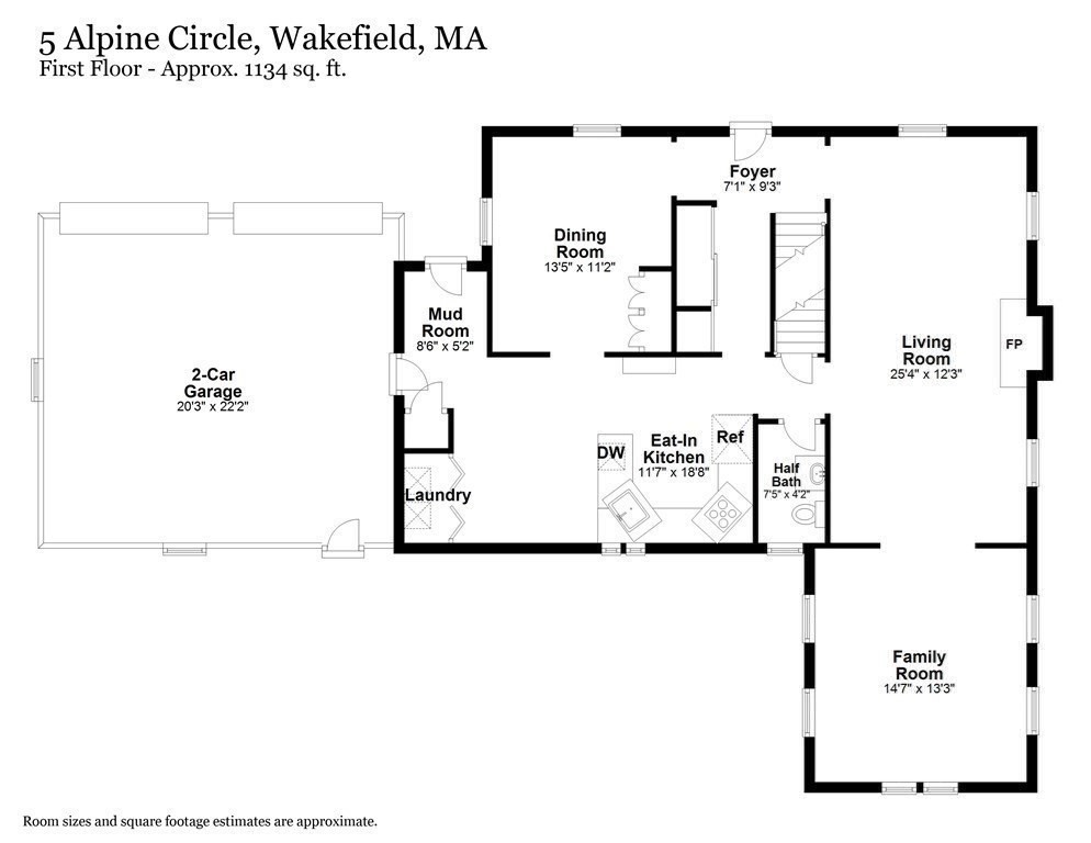5 Alpine Circle Wakefield, MA 01880 - Photo 40 of 42 a picture of a floor plan