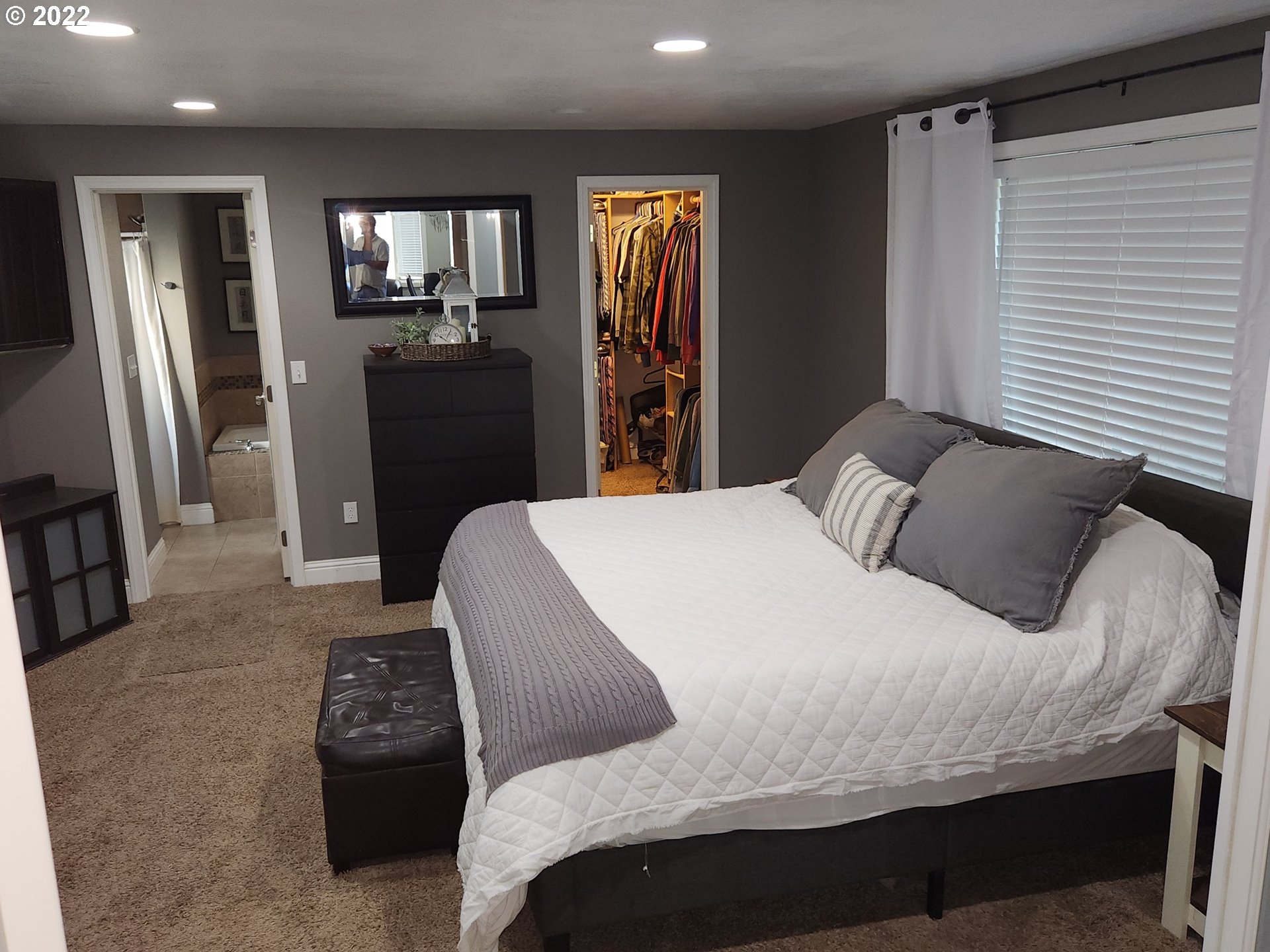 480 72nd Street Springfield, OR 97478 - Photo 12 of 24 a bedroom with a bed and wooden floor
