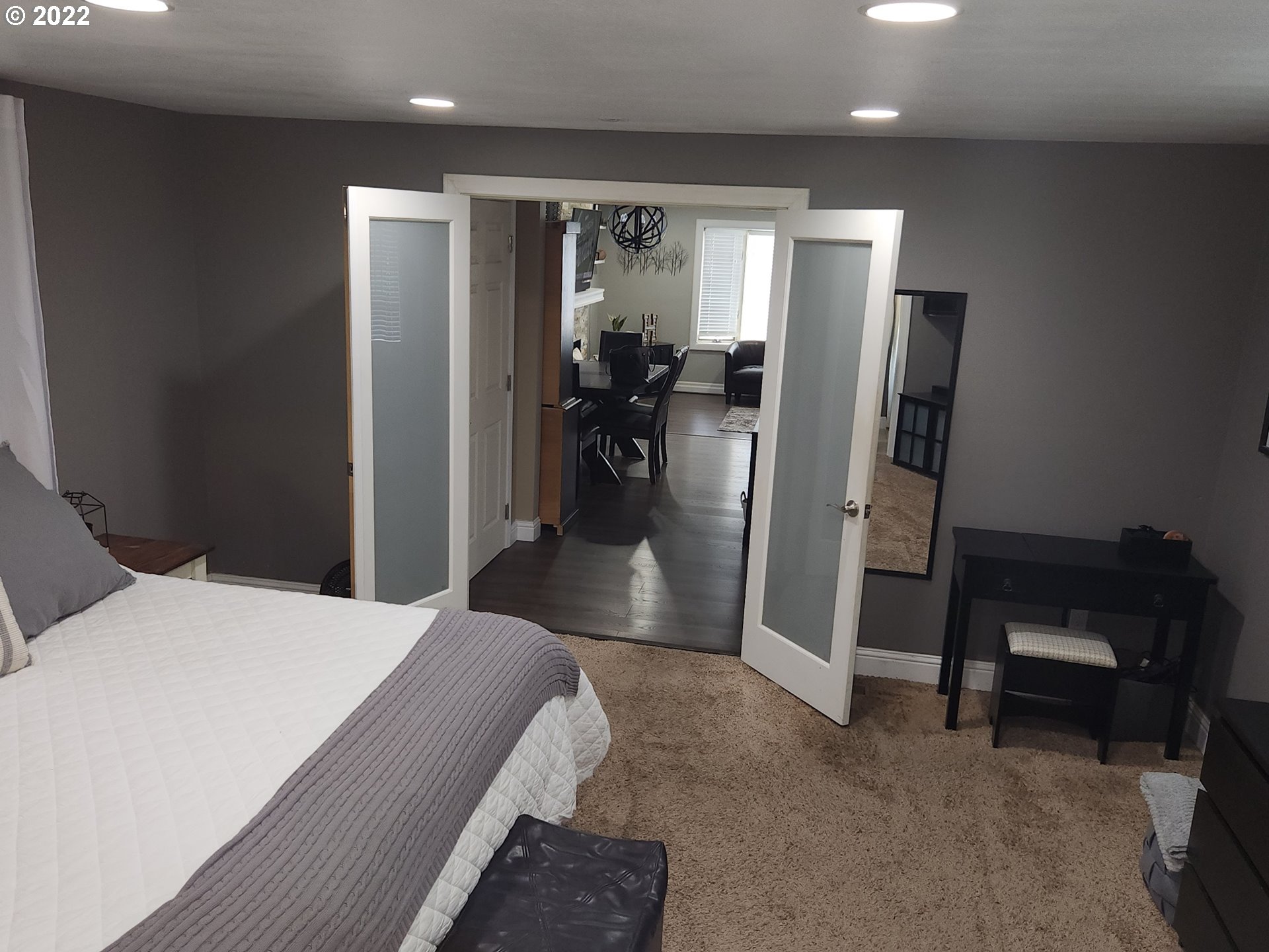 480 72nd Street Springfield, OR 97478 - Photo 15 of 24 a bedroom with a bed and a view of bathroom