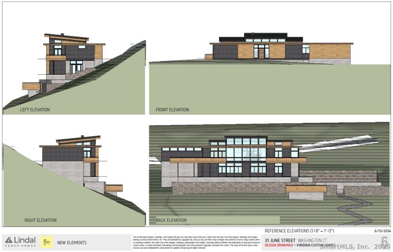 31 A June Road Washington, CT 06777 - Photo 21 of 25 Architectural elevations showing the house on the land.