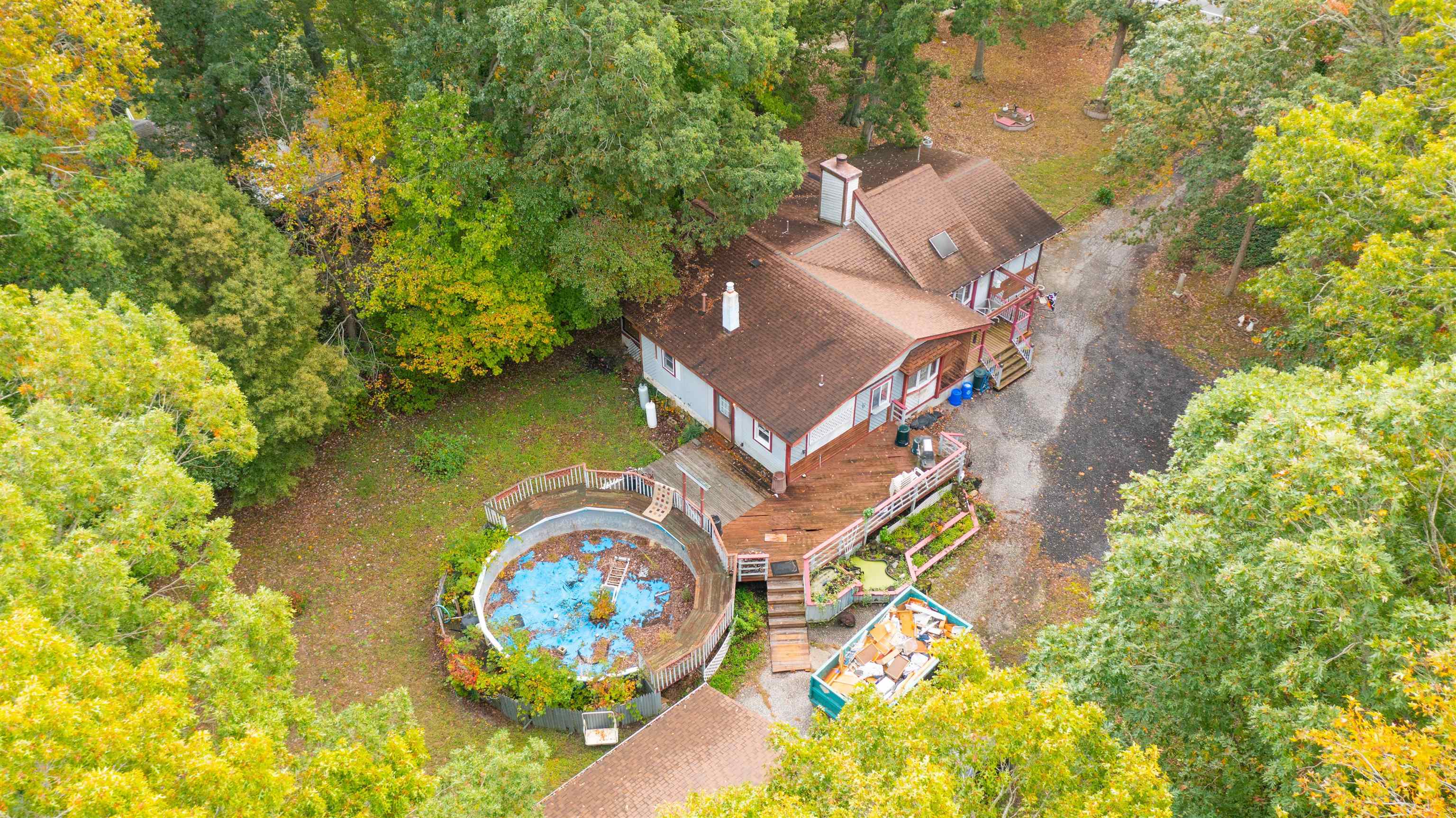 62 Bayshore Road Cape May Court House, NJ 08210 - Photo 27 of 32 an aerial view of a house with swimming pool and outdoor space