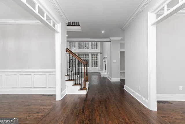 wooden floor in an empty room