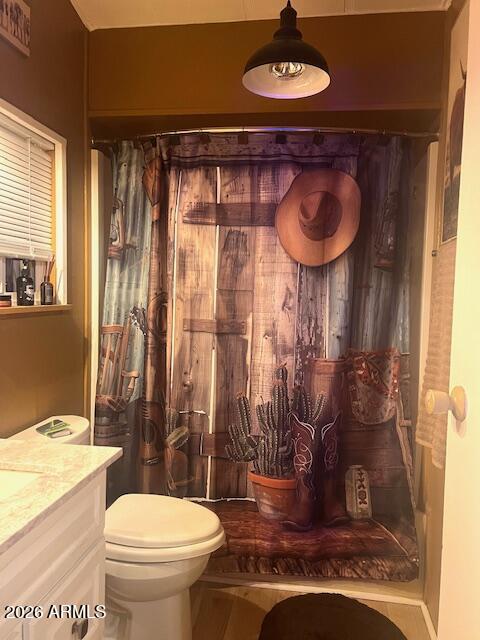 2605 South Tomahawk Road, Unit 170 Apache Junction, AZ 85119 - Photo 17 of 39 New dual shower head behind the curtain