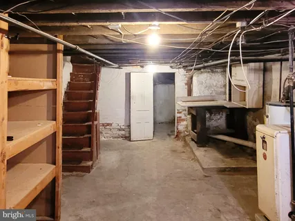 a view of storage and utility room
