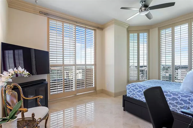 a front view of a multi story building