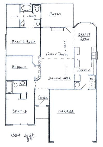 2281 Walcot Way Lexington, KY 40511 - Photo 7 of 7 Floor plan of the Daniel, but there is n
