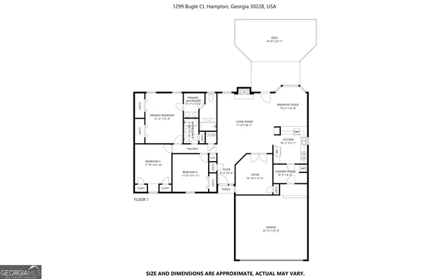 a picture of a bench in room