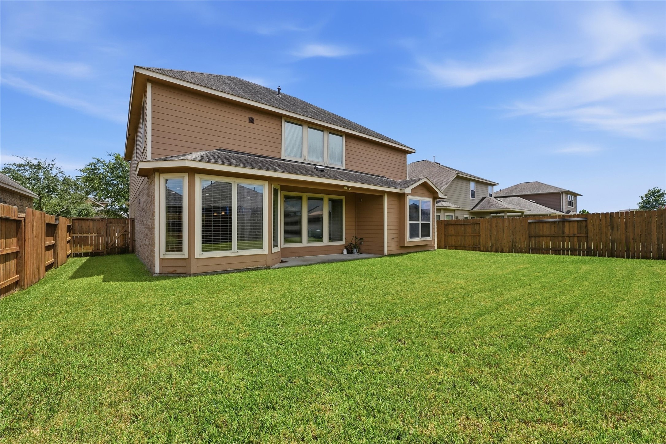 1908 Sunset Terrace Lane Pearland, TX 77089 - Photo 26 of 35 Pool-size backyard - room to play, garden or entertain.