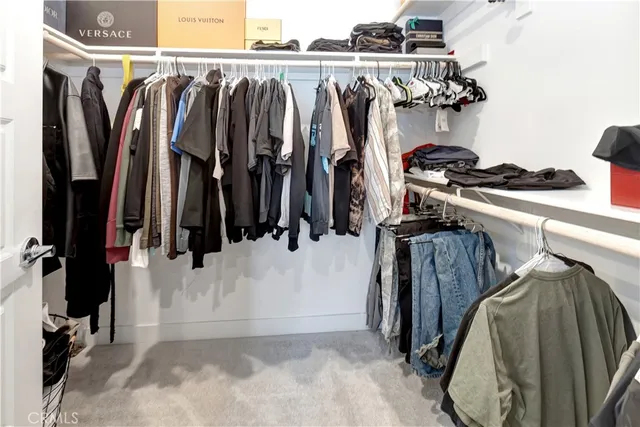 a bathroom with a double vanity sink and mirror