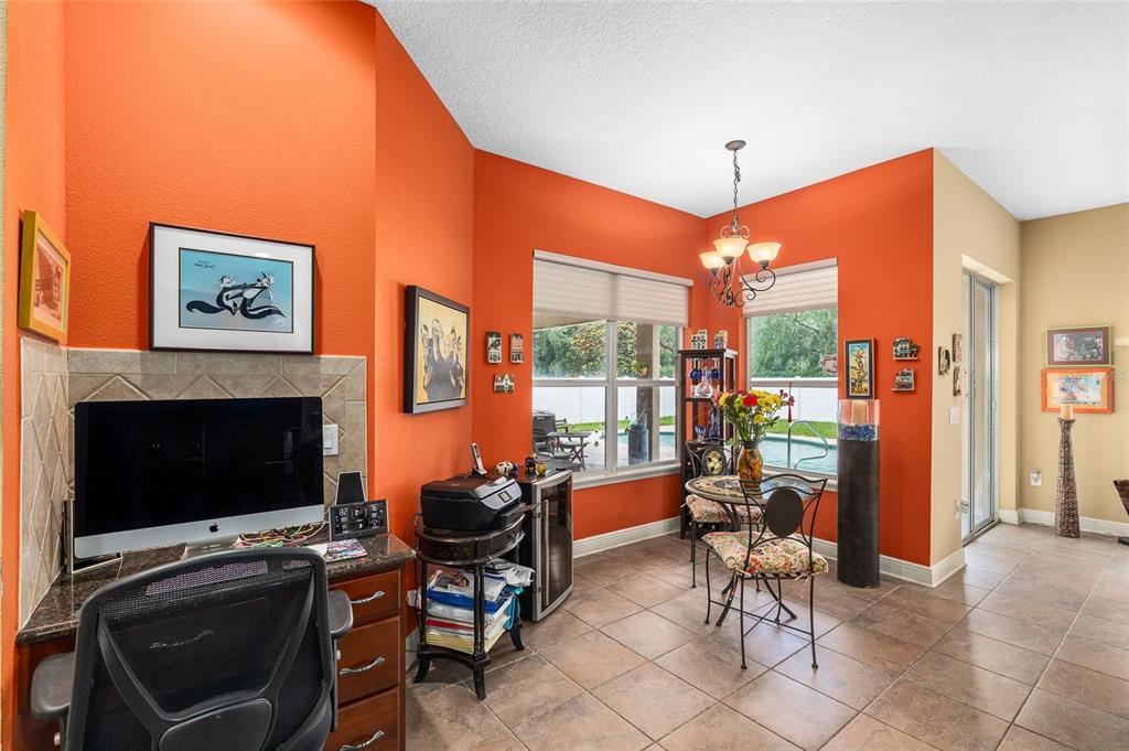 11845 Newberry Grove Loop Riverview, FL 33579 - Photo 19 of 47 a living room with furniture a flat screen tv and a fireplace