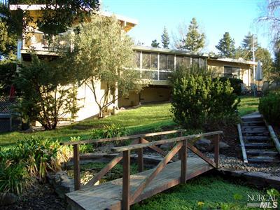 4930 Vine Hill Road Sebastopol, CA 95472 - Photo 1 of 8 View of the house from the garden