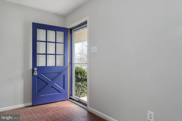 a view of front door