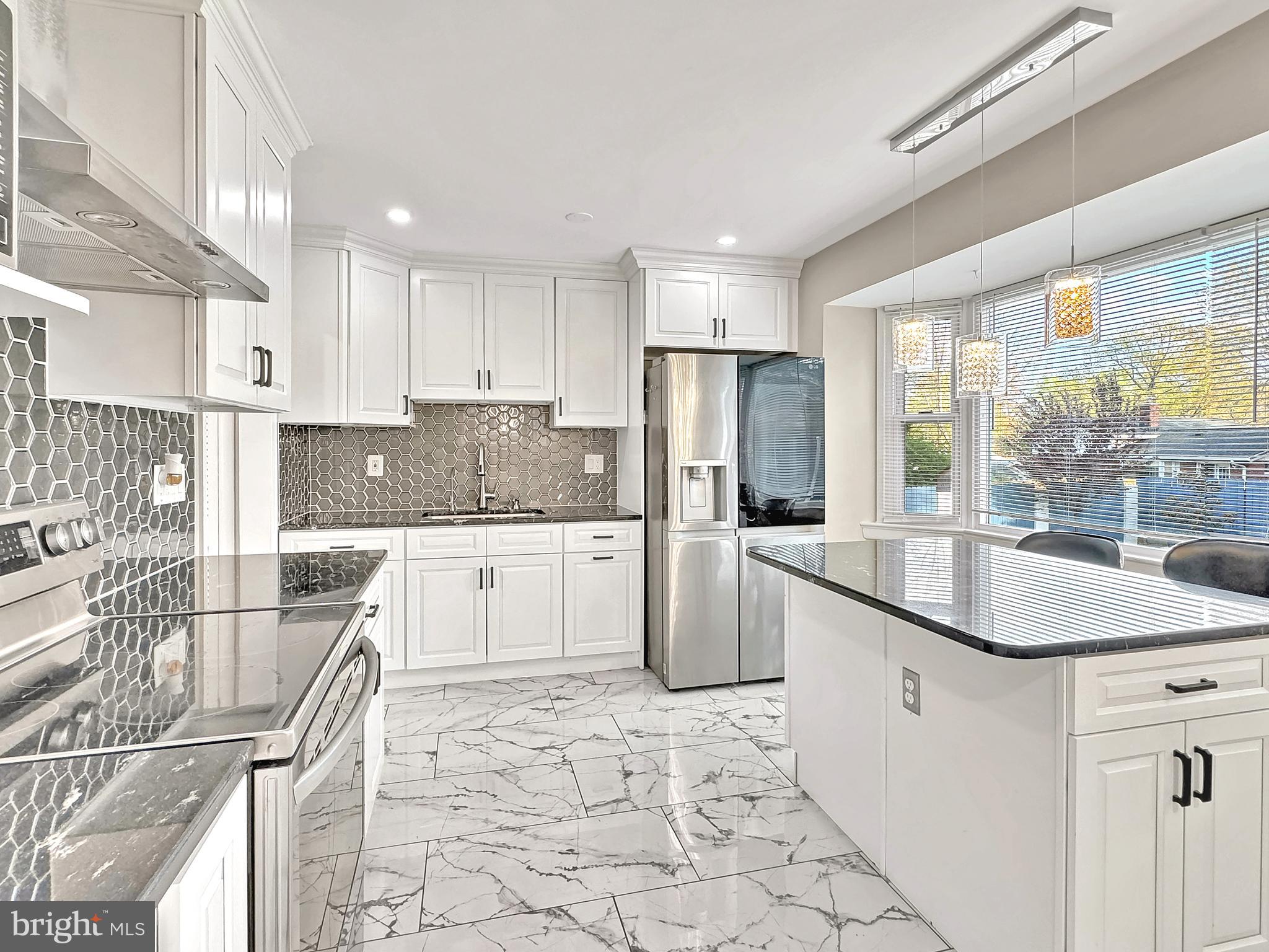 2408 Lillian Drive Silver Spring, MD 20902 - Photo 9 of 54 a kitchen with a sink a stove a refrigerator and cabinets