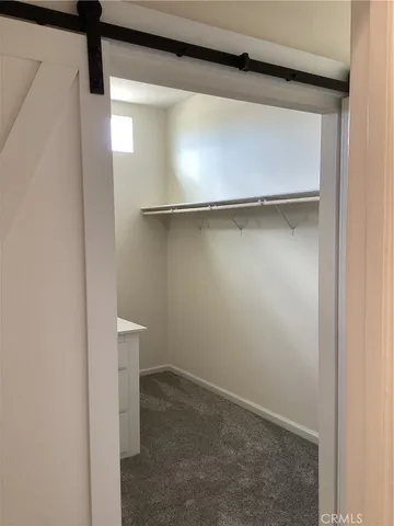 a close view of closet