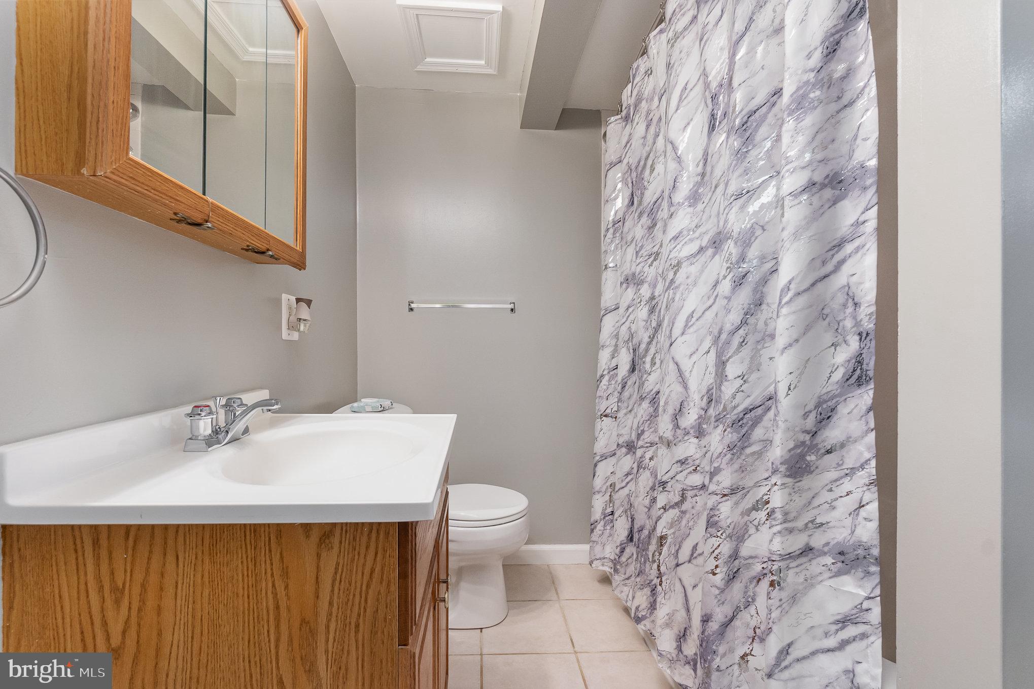 5813 Ebenezer Road White Marsh, MD 21162 - Photo 24 of 46 a bathroom with a sink and a mirror