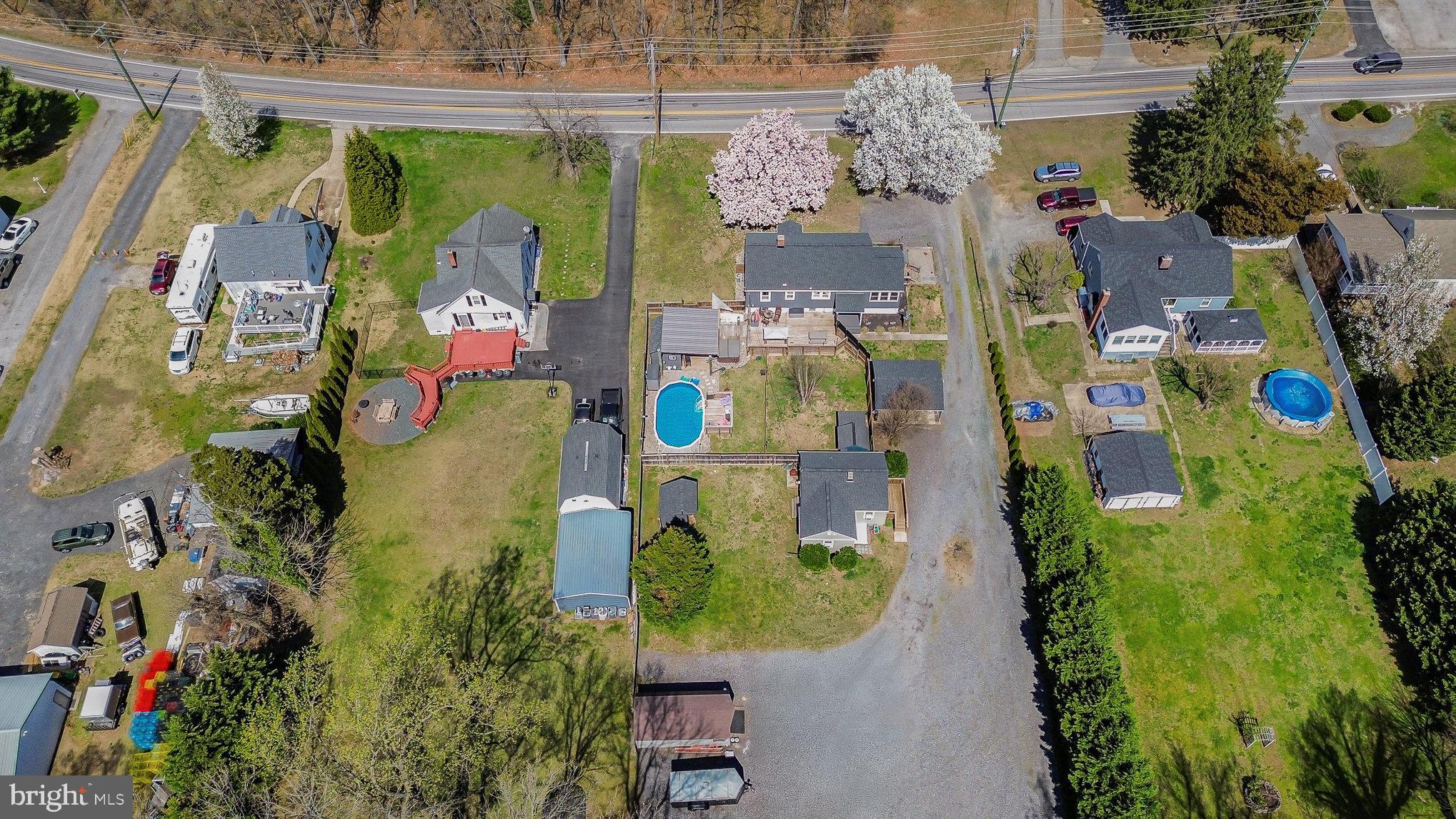 5813 Ebenezer Road White Marsh, MD 21162 - Photo 39 of 46 an aerial view of residential house with outdoor space and swimming pool