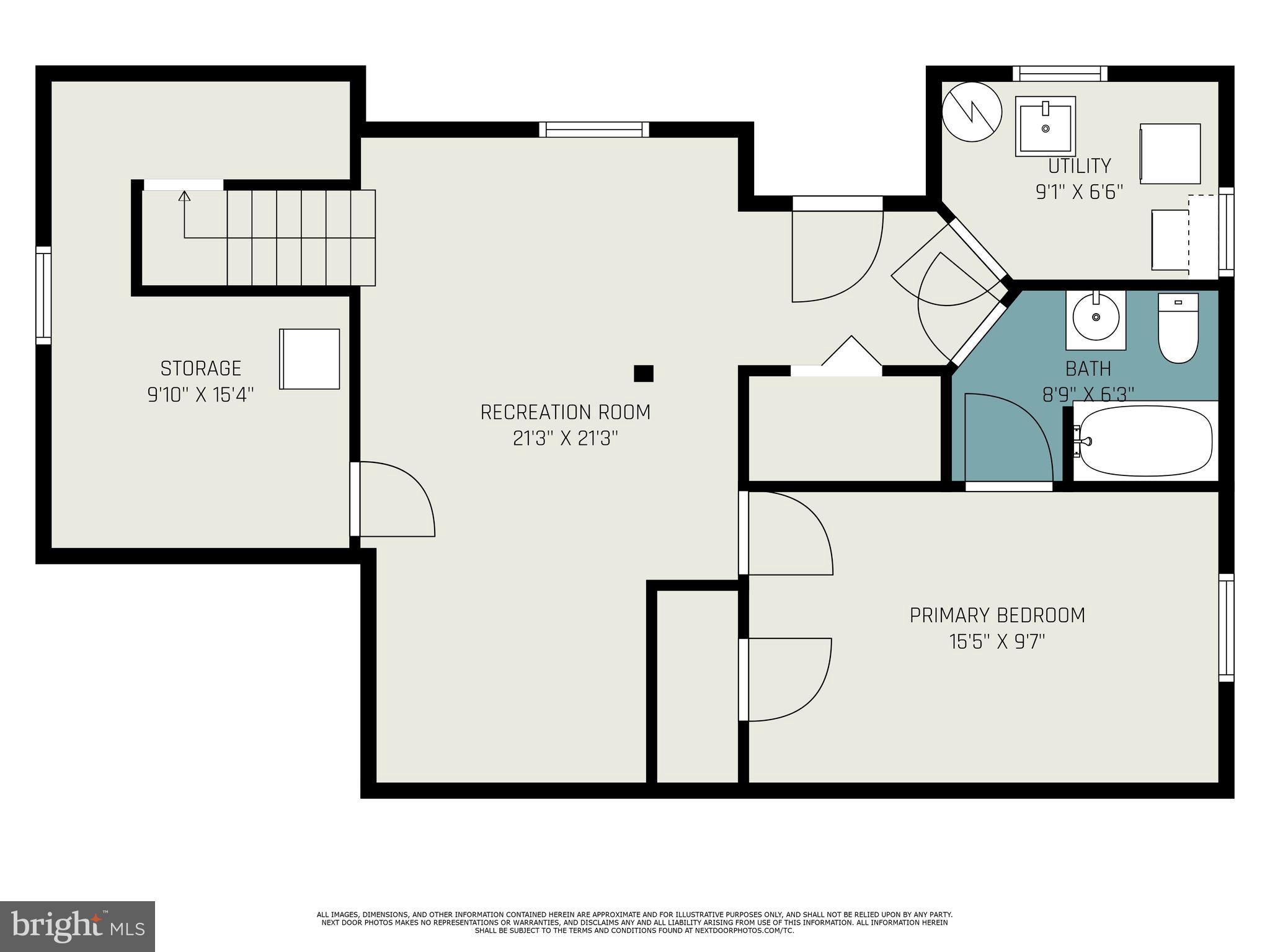 5813 Ebenezer Road White Marsh, MD 21162 - Photo 45 of 46 a picture of a room with a refrigerator and a painting