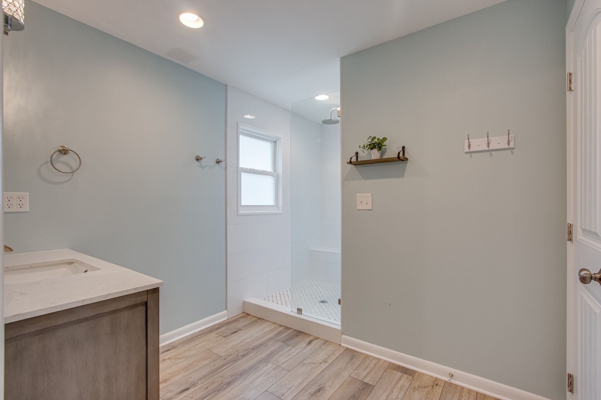 4543 South Carothers Road Franklin, TN 37064 - Photo 13 of 34 a view of an empty room with wooden floor and a window