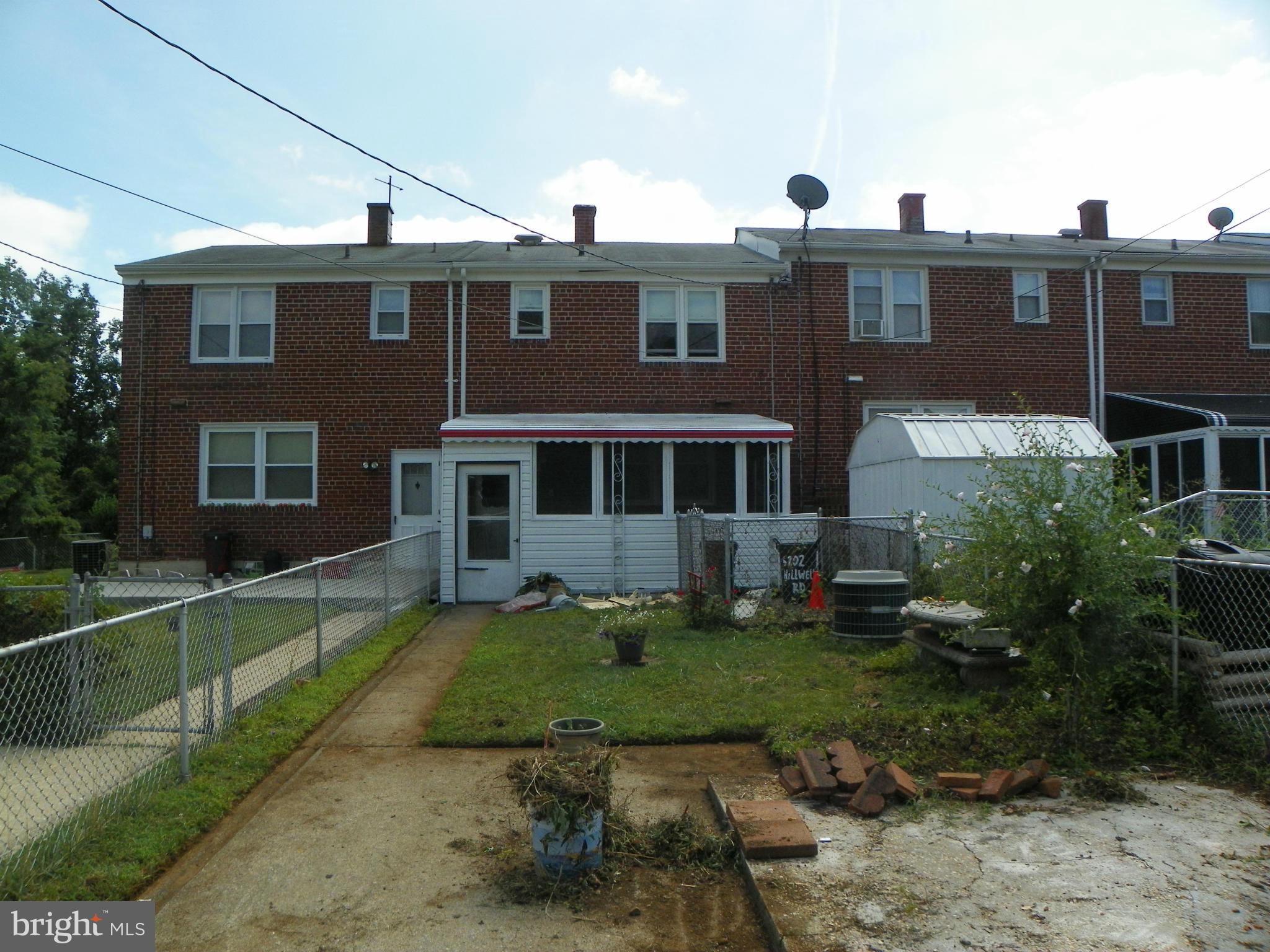 5202 Hillwell Road Baltimore, MD 21229 - Photo 5 of 17 Exterior (Rear)