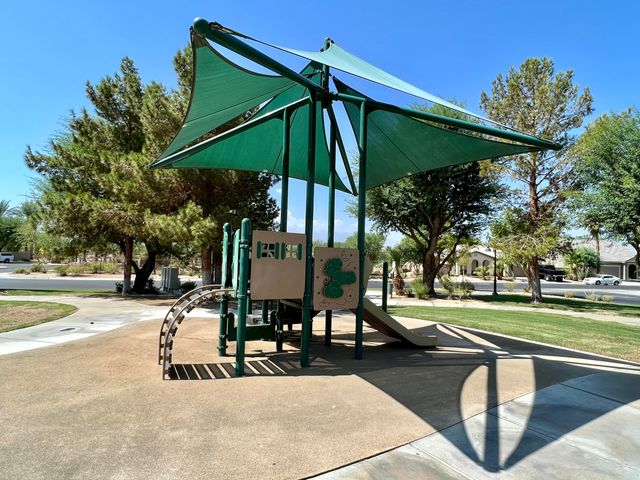 a view of a park with tree s