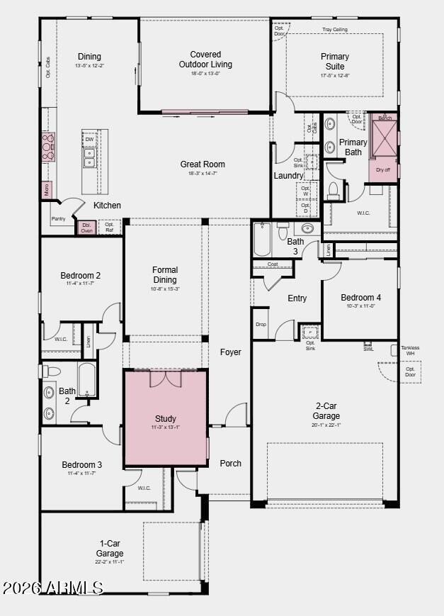 1634 West Caleb Road Phoenix, AZ 85085 - Photo 24 of 24 Floor Plan
