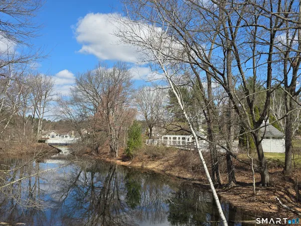 a view of a door in the backyard
