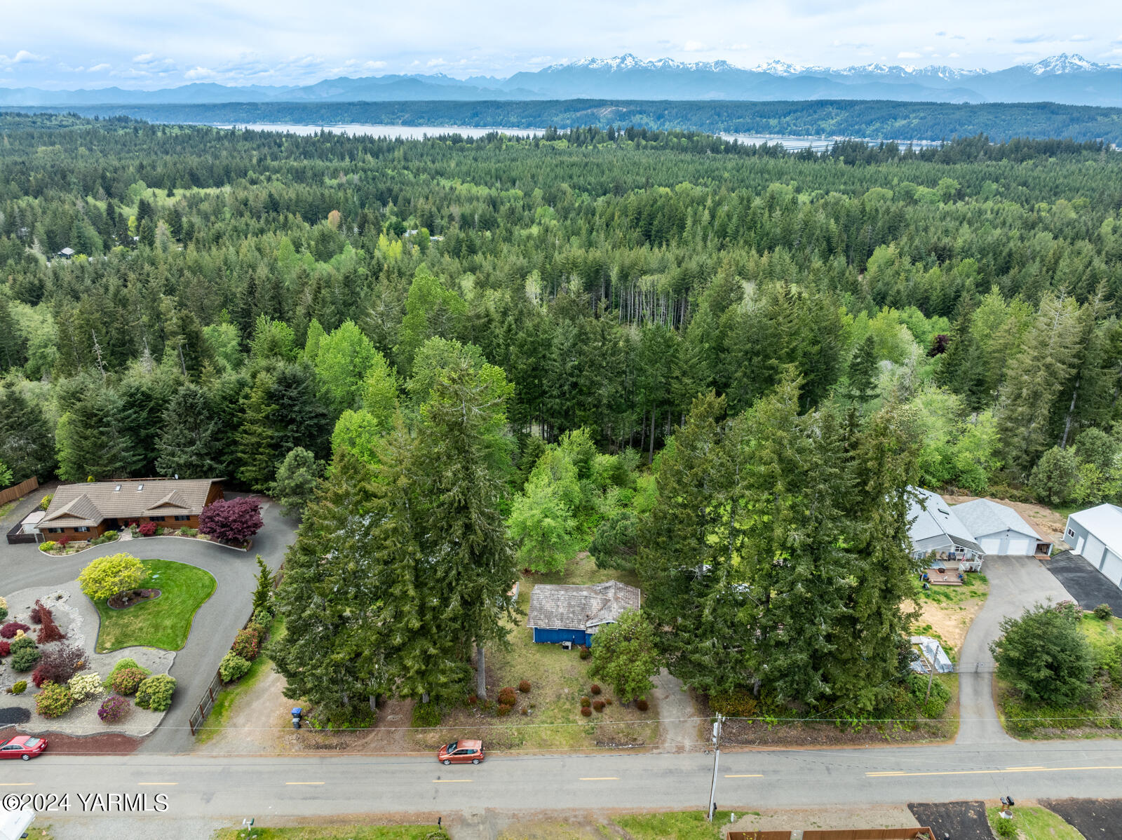 1690 Trails Road East Belfair, WA 98528 - Photo 5 of 22 an aerial view of a house with a yard