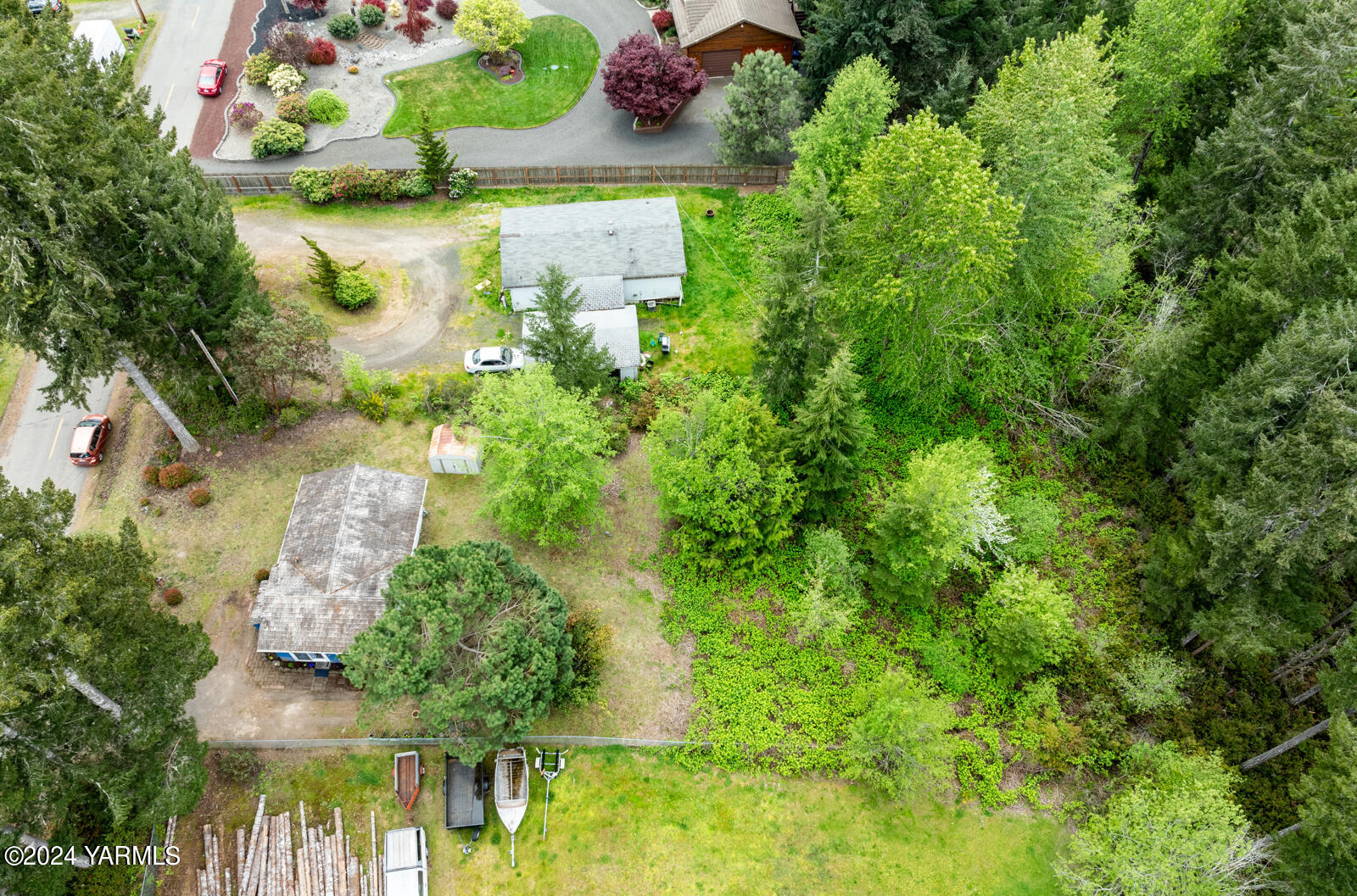 1690 Trails Road East Belfair, WA 98528 - Photo 8 of 22 an aerial view of residential house with outdoor space and swimming pool