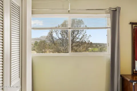 a view of a window and a window