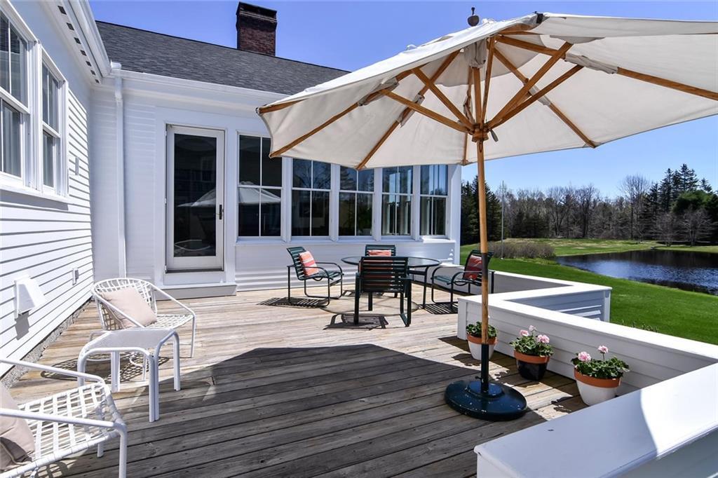 191 Bay Road Brooklin, ME 04616 - Photo 22 of 35 Deck has doors to living room and...
