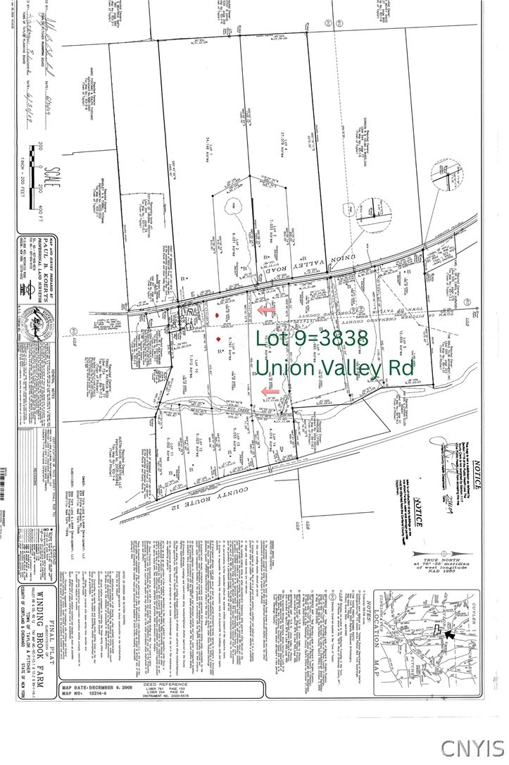 3838 Union Valley Road Taylor, NY 13052 - Photo 14 of 14 Plat survey