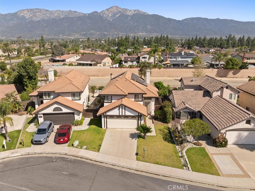 10536 Deerfield Drive Rancho Cucamonga, CA 91701 - Photo 26 of 28 an aerial view of a house with a garden