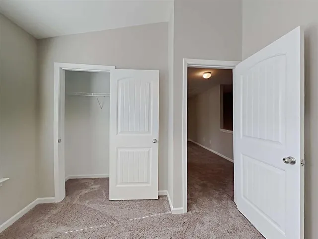 wooden floor and closet in a room