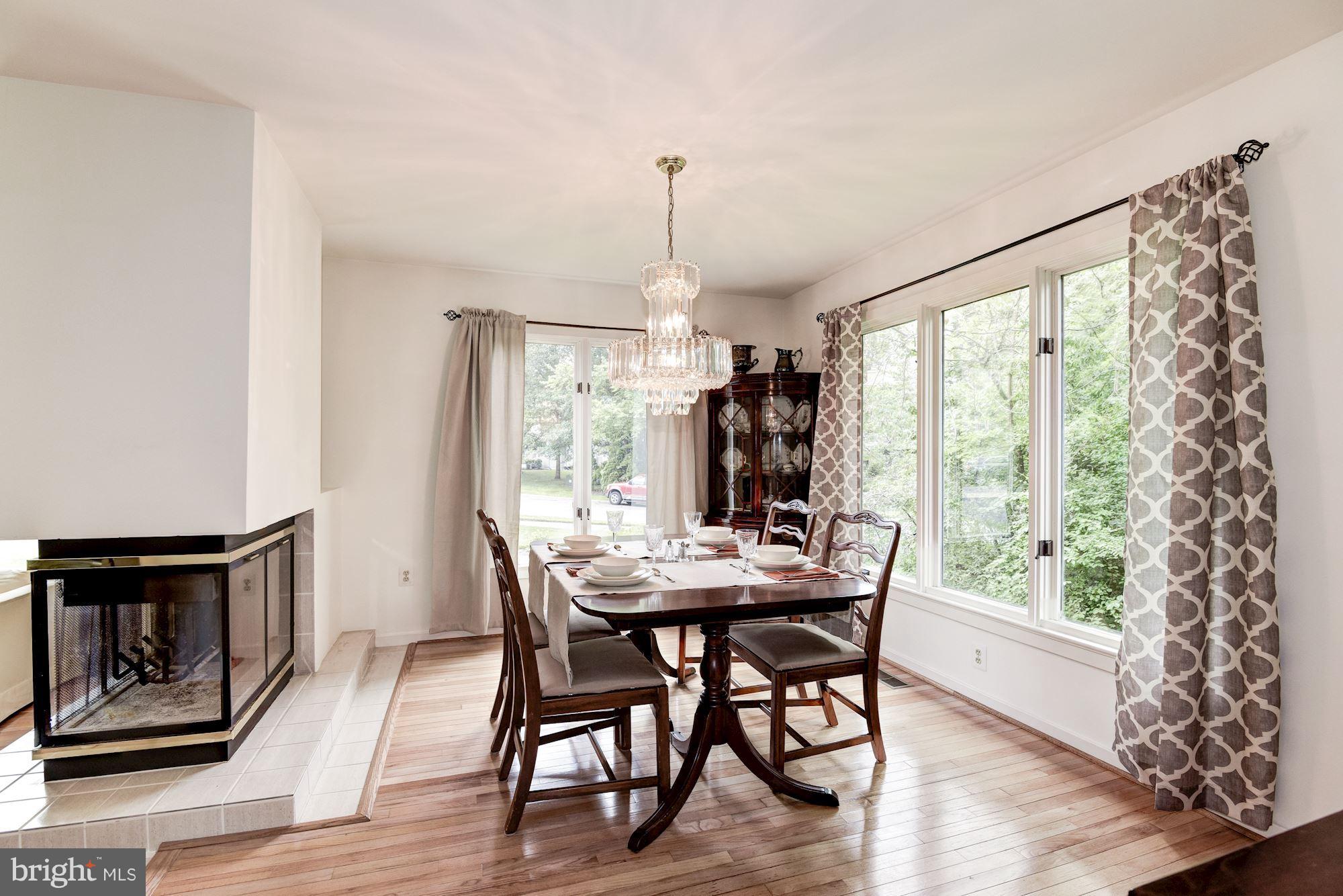 Formal Dining Room - with Fireplace