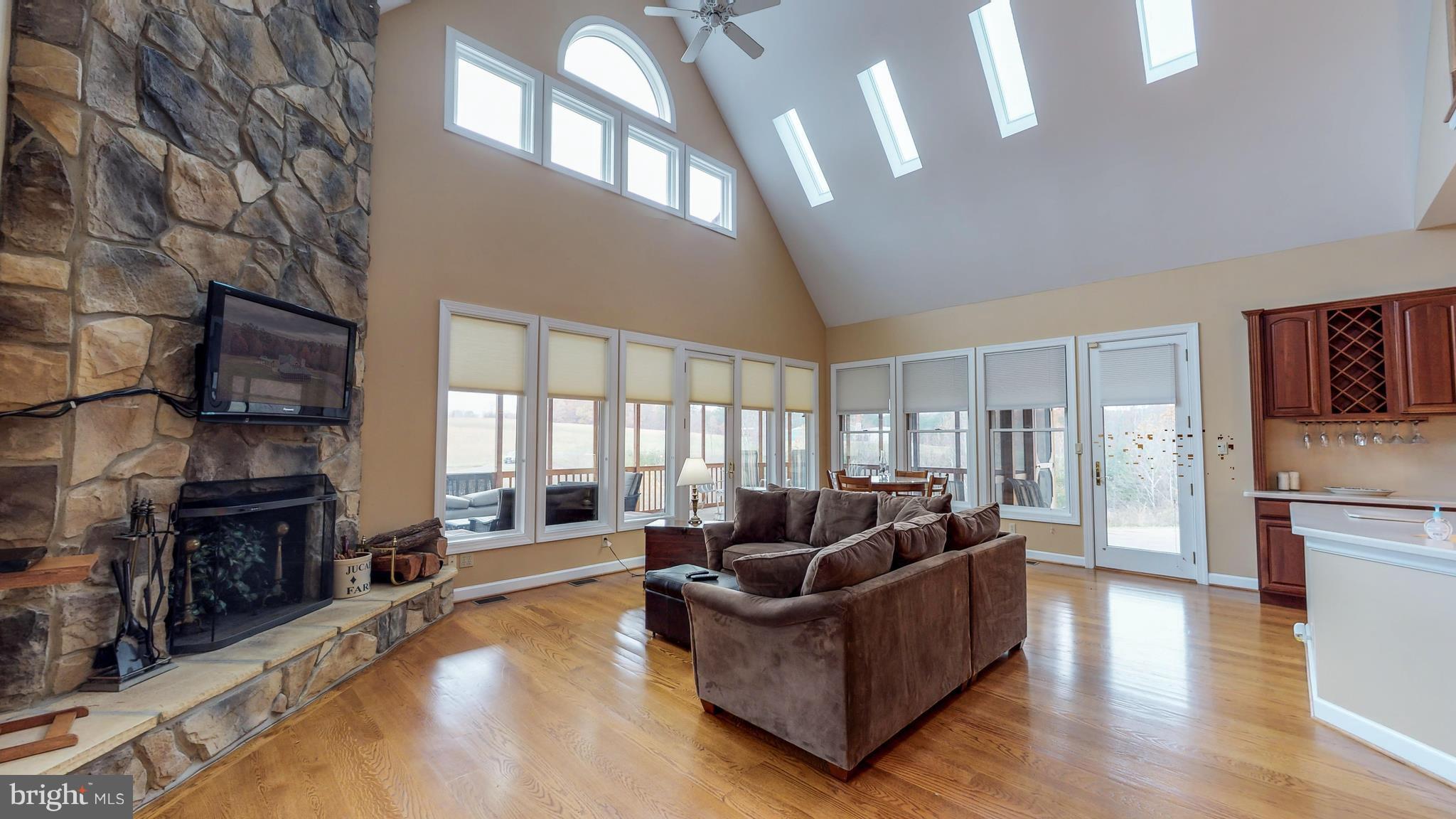 1140 New Hope Road Cross Junction, VA 22625 - Photo 3 of 30 Great Room with Fireplace - First floor