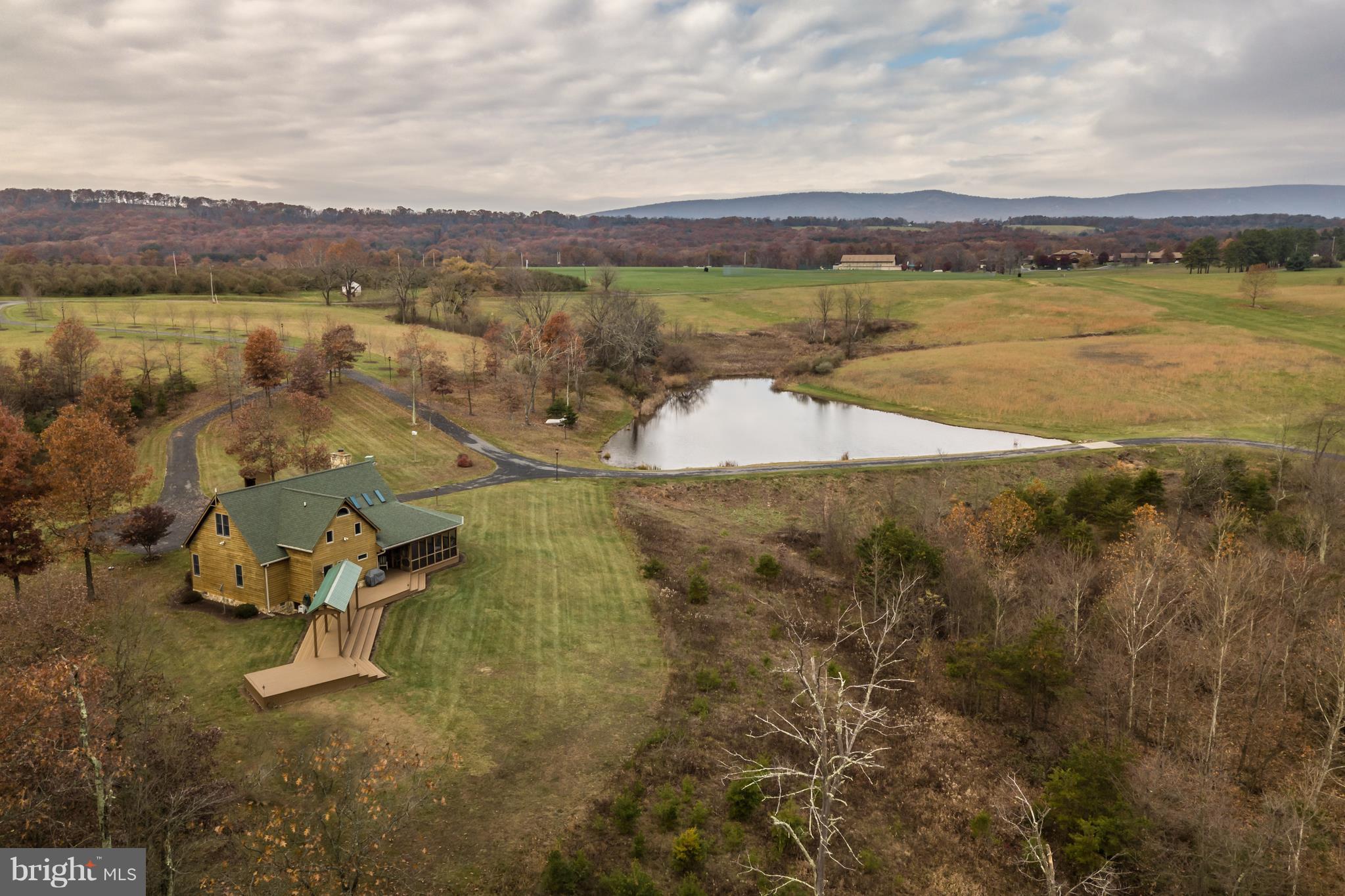 1140 New Hope Road Cross Junction, VA 22625 - Photo 30 of 30 Aerial view with pond