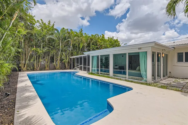 a view of a house with pool