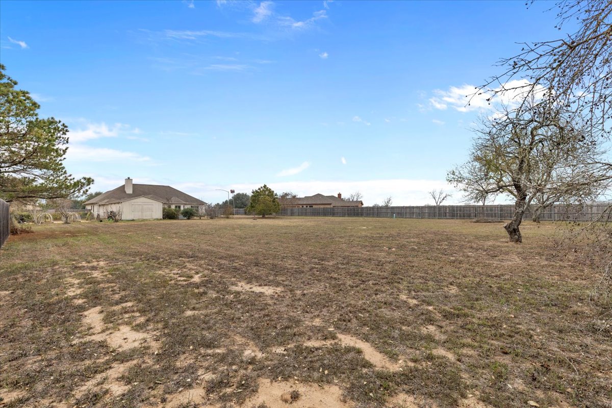 106 Spring Meadow Road Bastrop, TX 78602 - Photo 36 of 39 View of yard