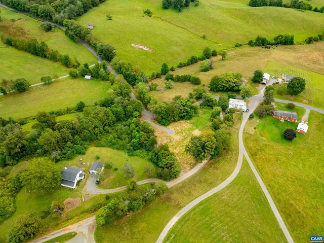 a view of a swimming pool with a mountain
