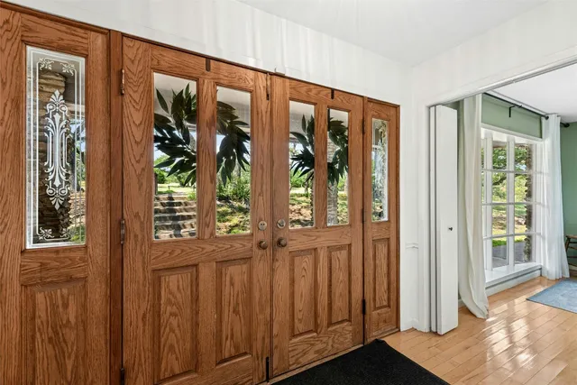 a view of a entryway door