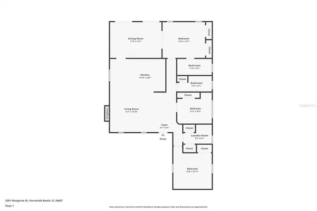 $499,900 | 3391 Mangrove Drive, Hernando Beach, FL 34607