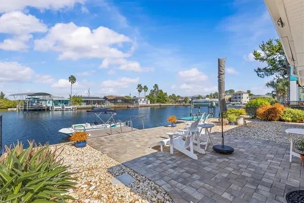 a lake view with sitting space