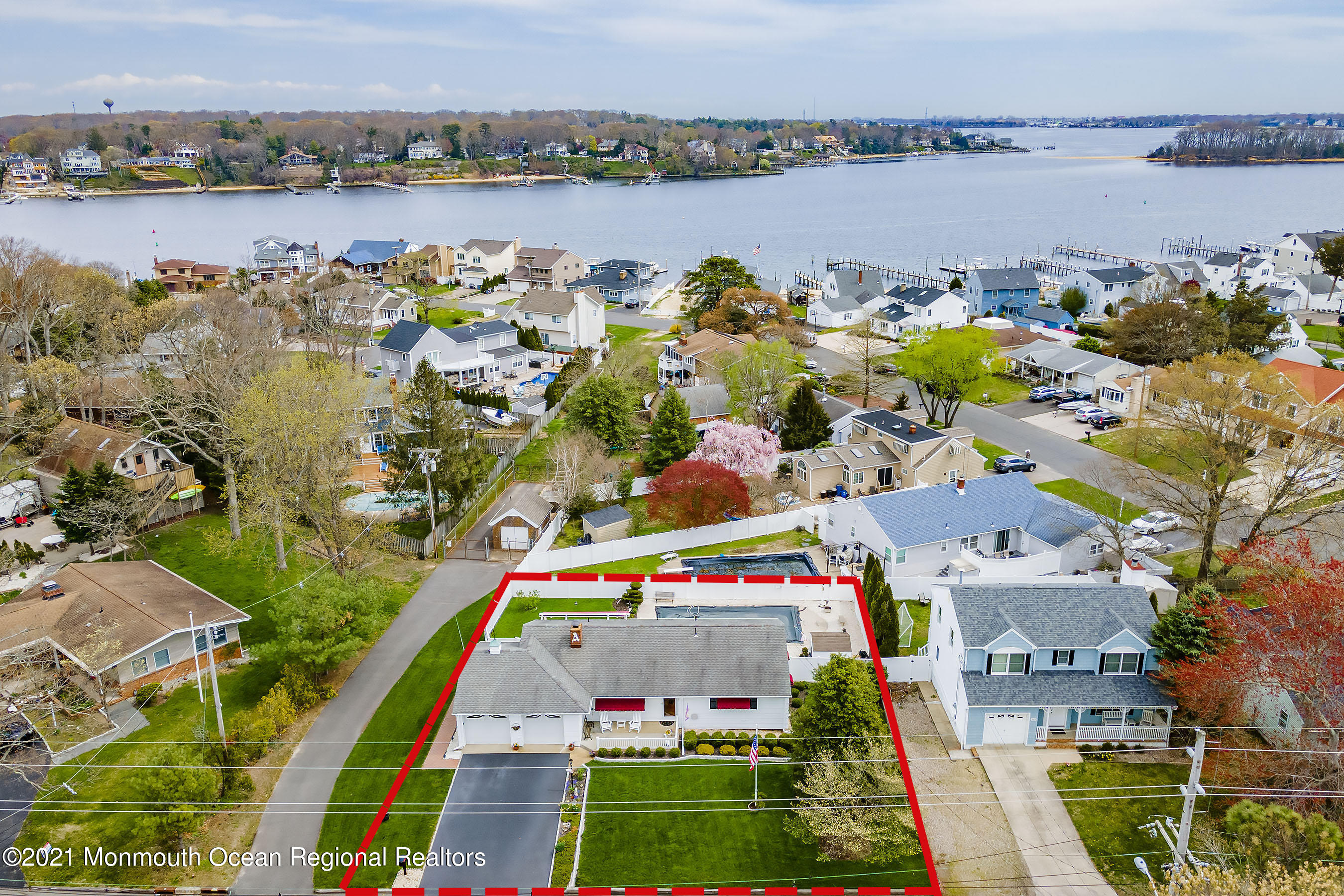 3605 River Road Point Pleasant, NJ 08742 - Photo 4 of 38 Front Aerial 1 outline
