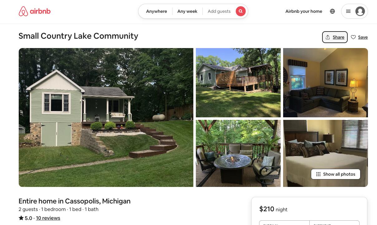 56789 Point Road Cassopolis, MI 49031 - Photo 44 of 50 AIRBNB