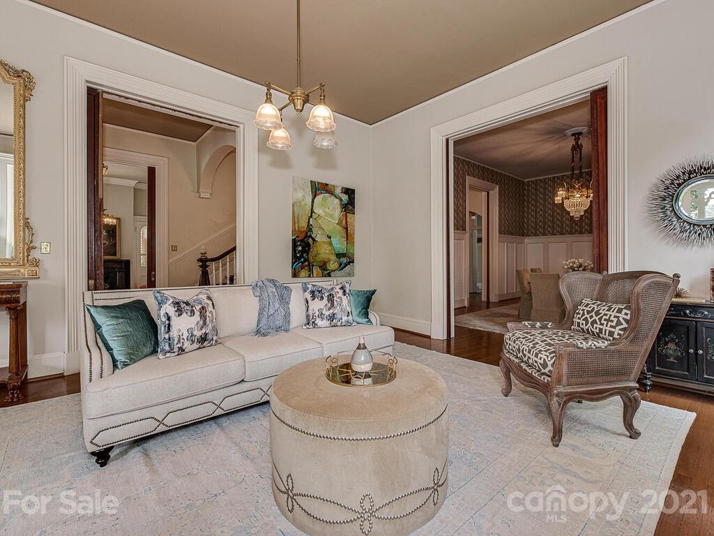 1700 Queens Road Charlotte, NC 28207 - Photo 7 of 48 a living room with furniture and a large window