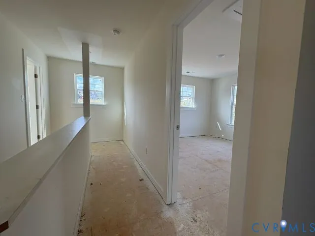 a view of hallway with window