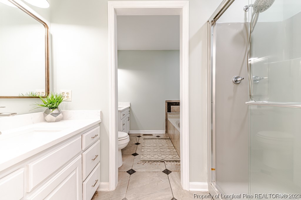 4286 Nicholson Road Cameron, NC 28326 - Photo 23 of 50 a bathroom with a sink and a mirror