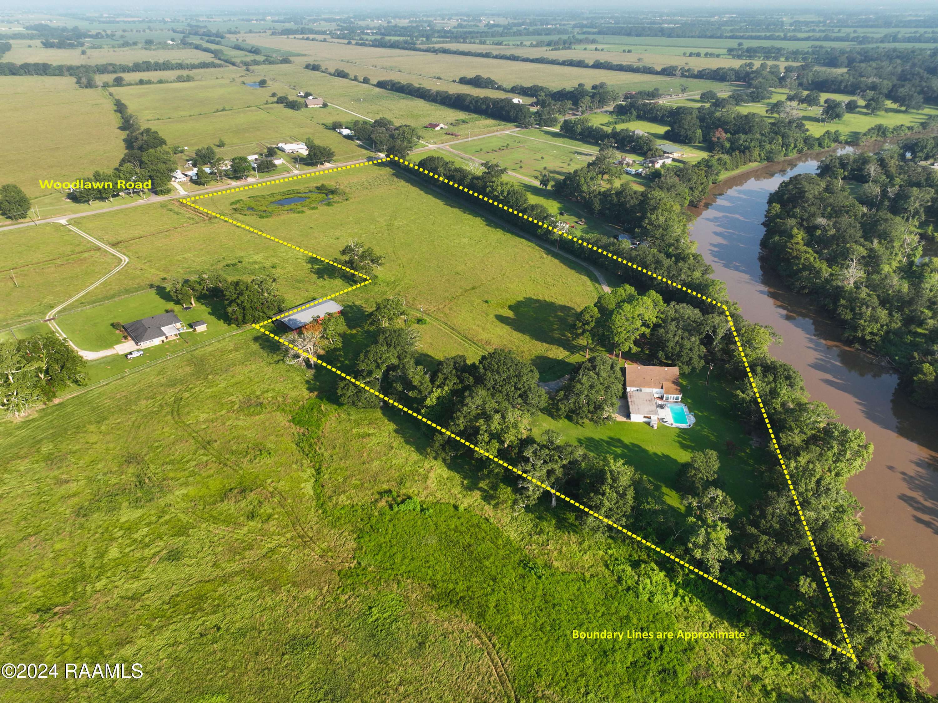 7119 Woodlawn Road Maurice, LA 70555 - Photo 5 of 32 7119 Woodlawn Aerial Photo3