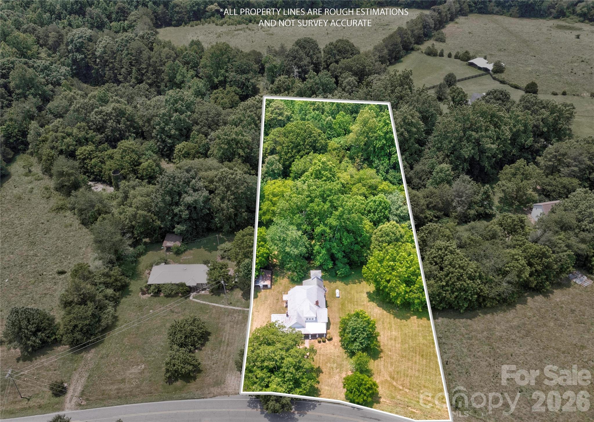 1813 St Marks Church Road Crouse, NC 28033 - Photo 2 of 22 an aerial view of a house with a yard