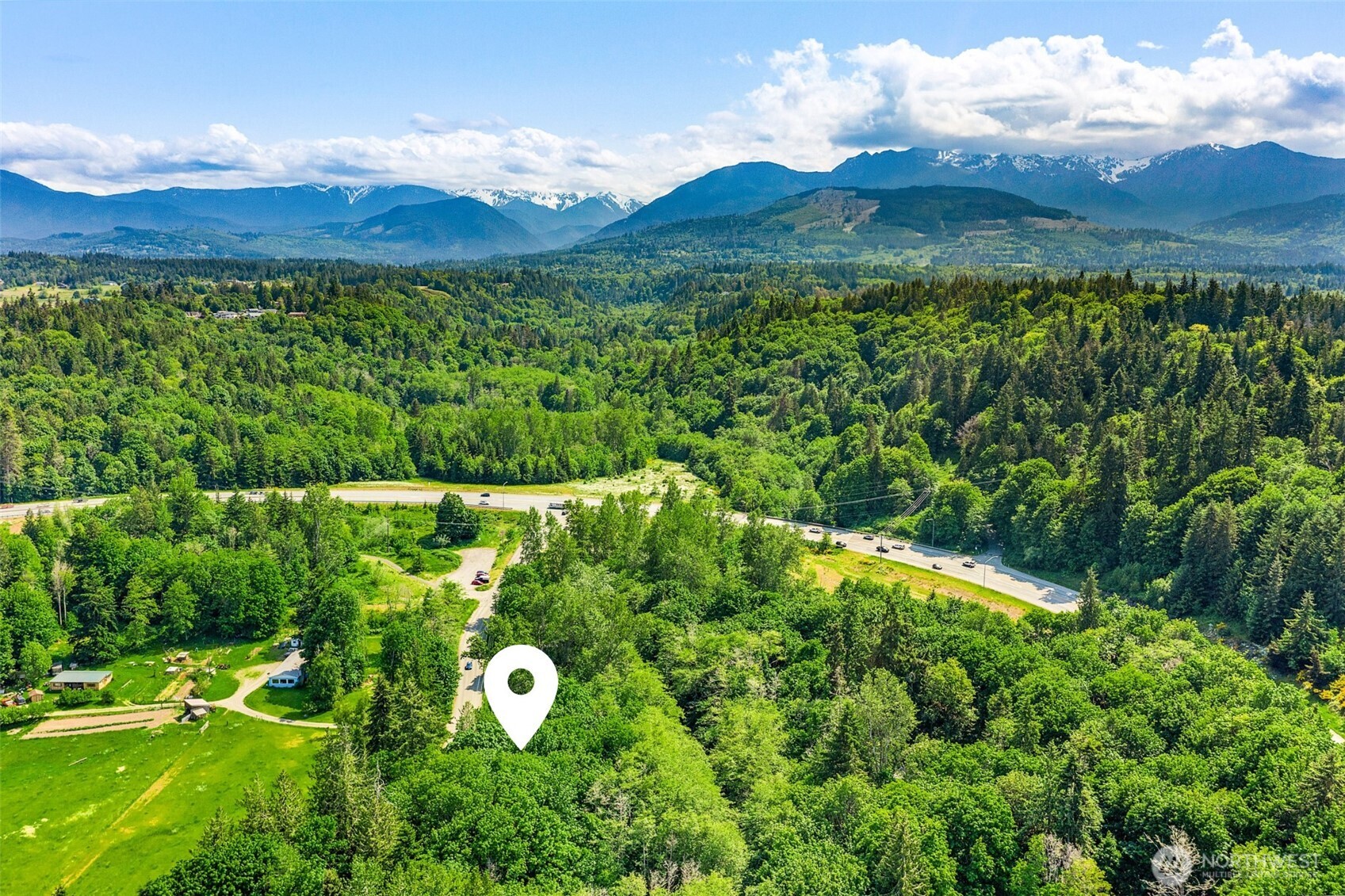 153 Strait View Drive Port Angeles, WA 98362 - Photo 10 of 16 a view of a lush green field with an ocean